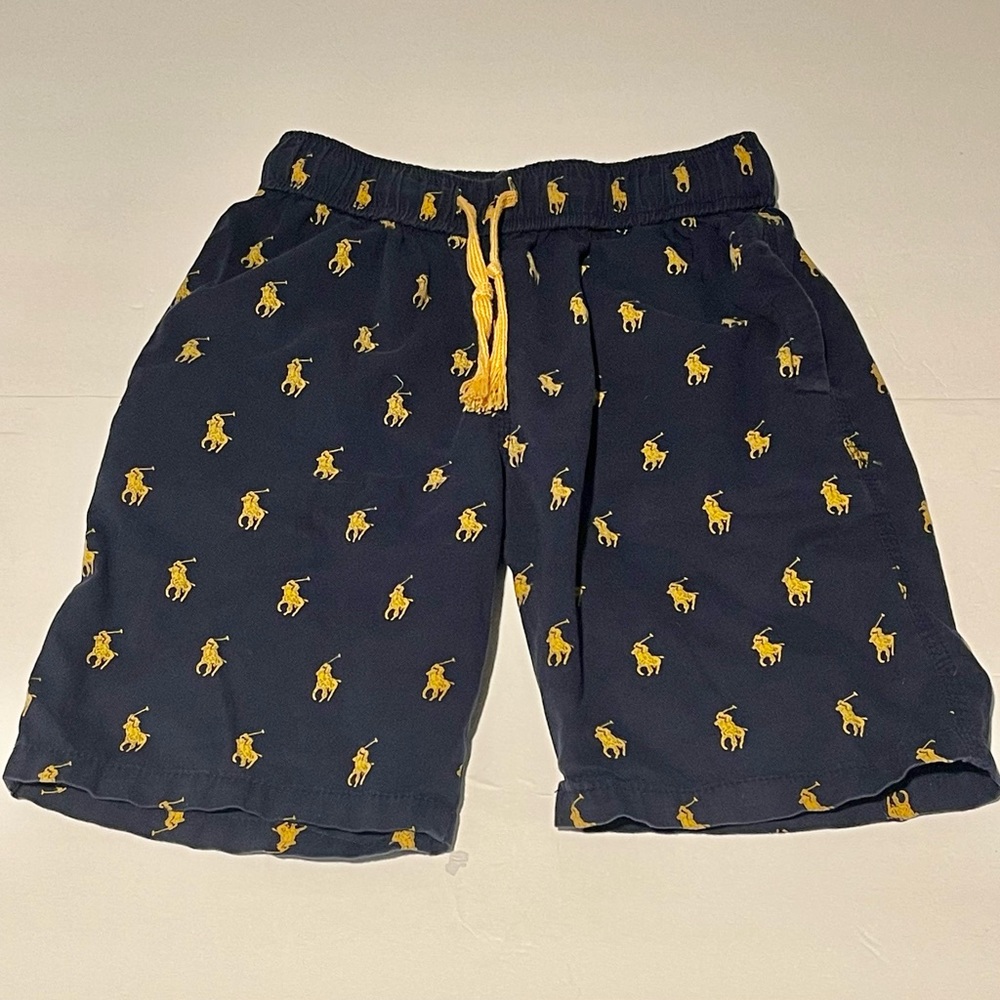 US Polo Assn Boys Shorts Size Large. Blue/yellow.